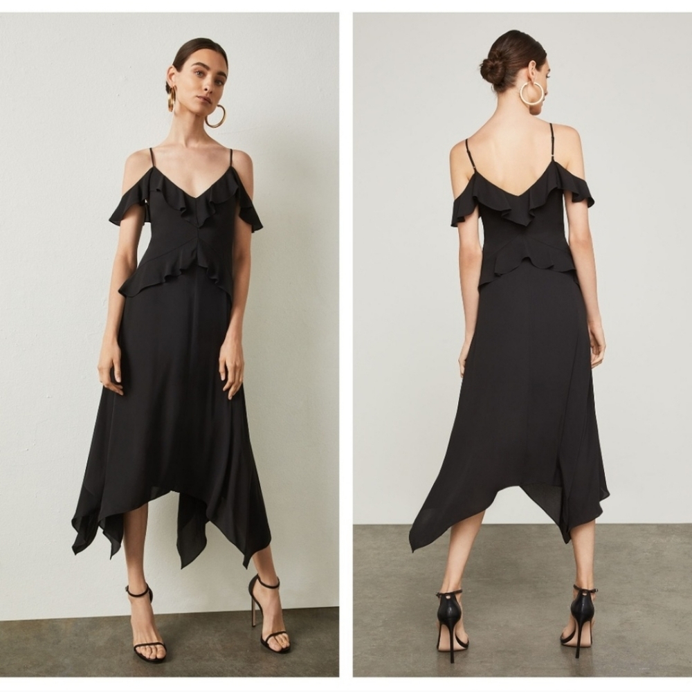 NWT BCBGMAXAZRIA Lissa Asymmetrical Slip Dress